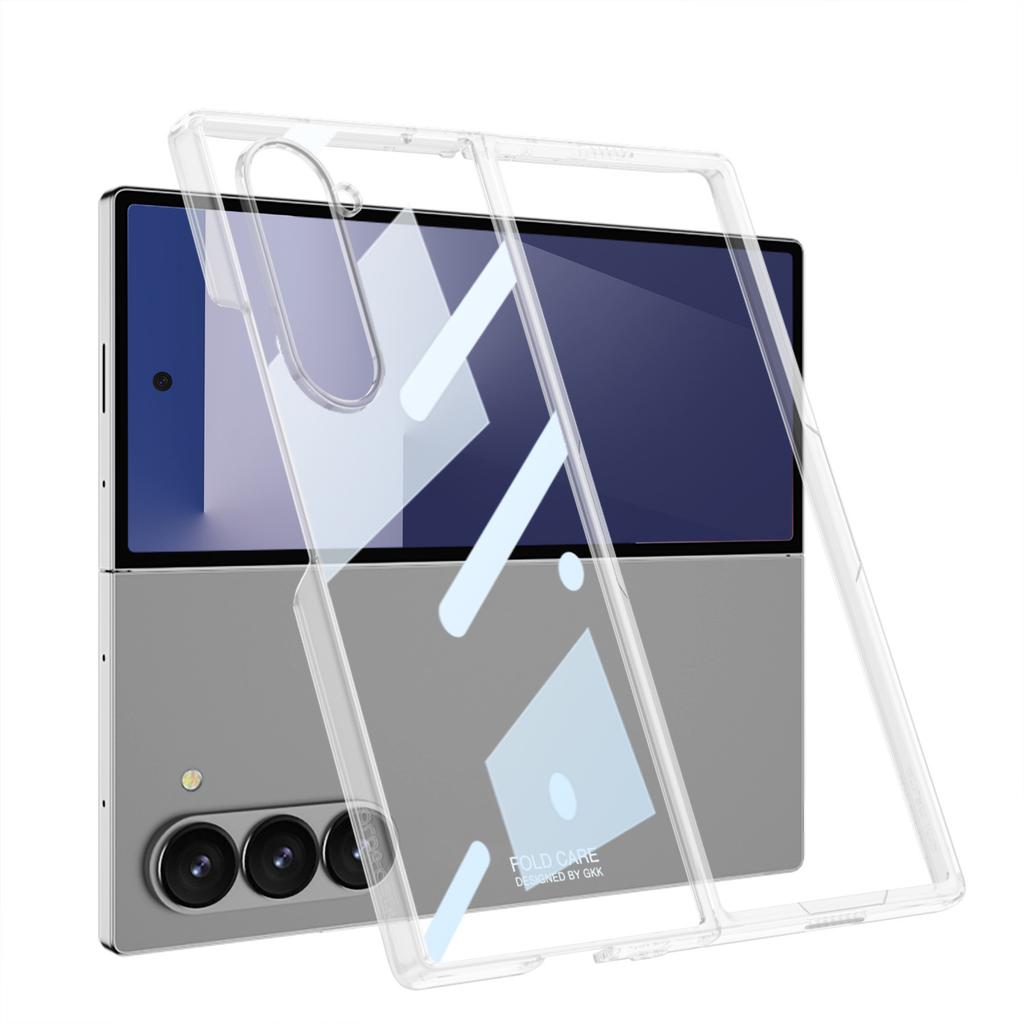 Samsung Z Fold7 Mobile Phone Case Electroplated Pc Phantom Large Hole Transparent Fold7 Fold Screen Protection Case