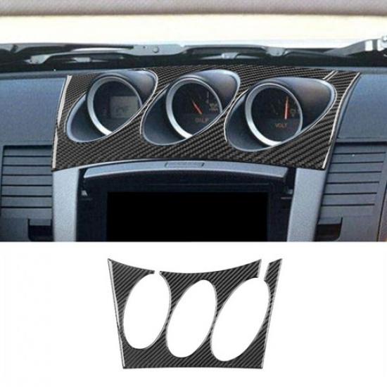 Carbon Fiber Interior Radio Control Panel Trim Cover For Nissan 350Z 2003-2005