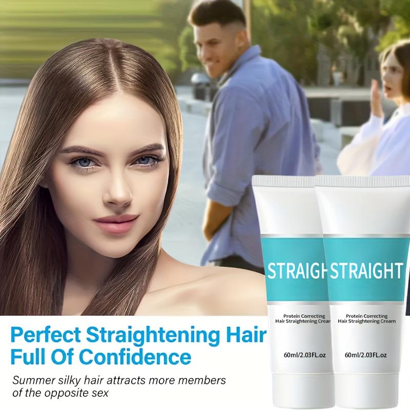 60 ml Cremă pentru îndreptarea părului cu cheratina Tratament profesional deteriorat Netezire Îngrijirea părului cret Cremă cu proteine ​​drepte