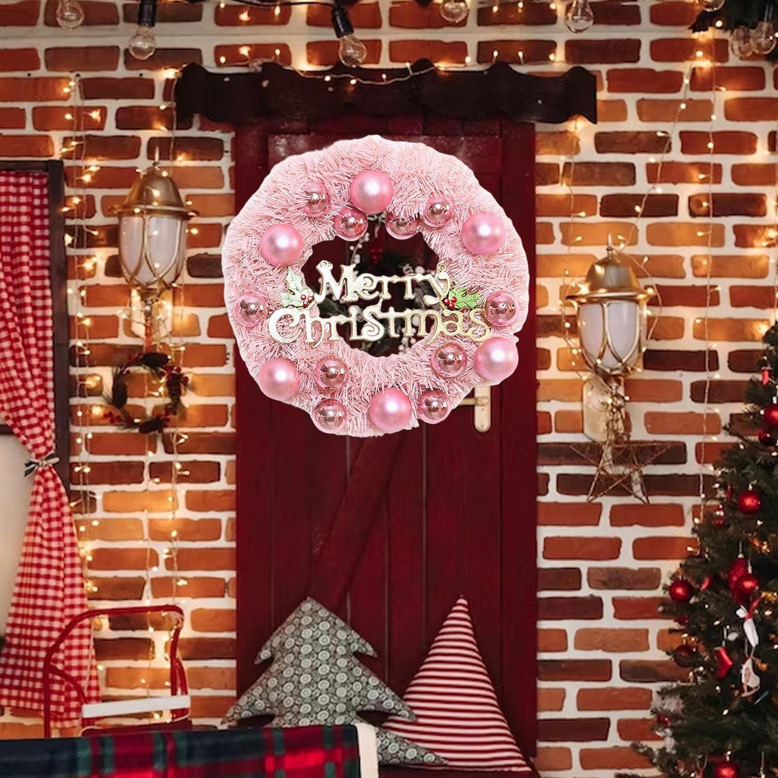 

Wreath, Festive Garland for Hotel Entrance and Balcony Decor Style B