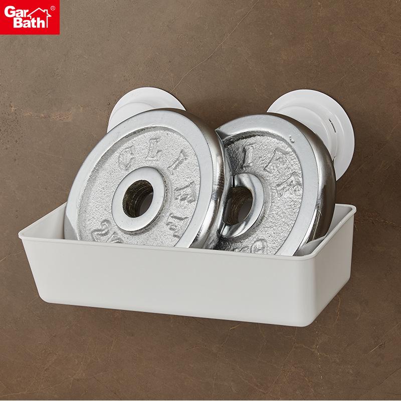 Lochfreies Haushalts-Abflussregal, Kunststoff-Aufbewahrungsbox, Badezimmer, nagelfreie Lagerung, Finishing-Wandregal