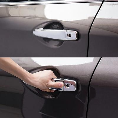 Pour Nissan March 2017-2020 Modification Extérieure de Voiture Décoration de Couvercle de Poignée de Porte Chromé Garniture Autocollant de Protection