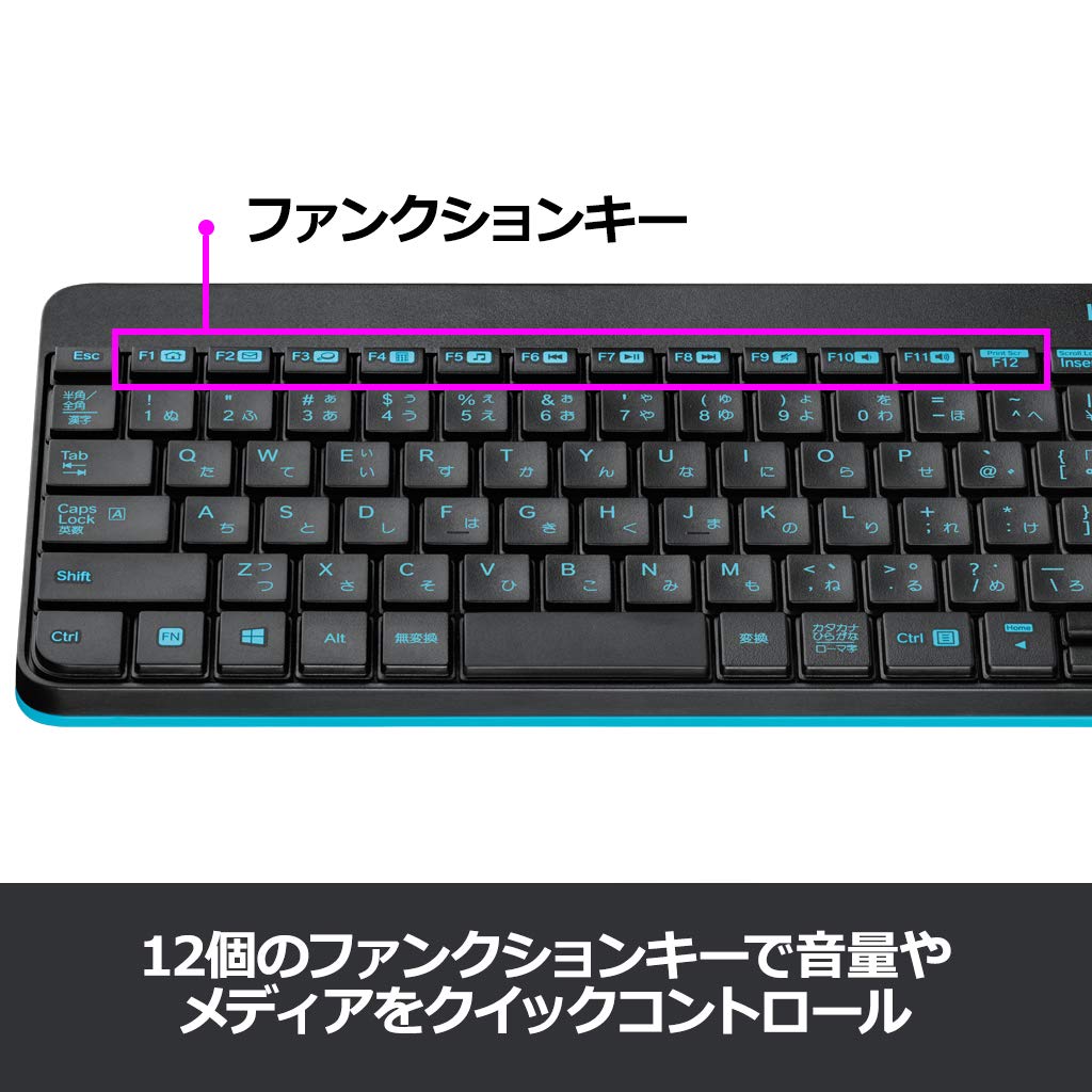 Logitech Mouse and Keyboard Set MK245nBK Wireless Combo Solid Black MK245 (Domestic Genuine Product)