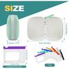Large 7-Day Waterproof Pill Organizer with Color-Coded L-Size Zippered Pouches for Weekly Medication Storage