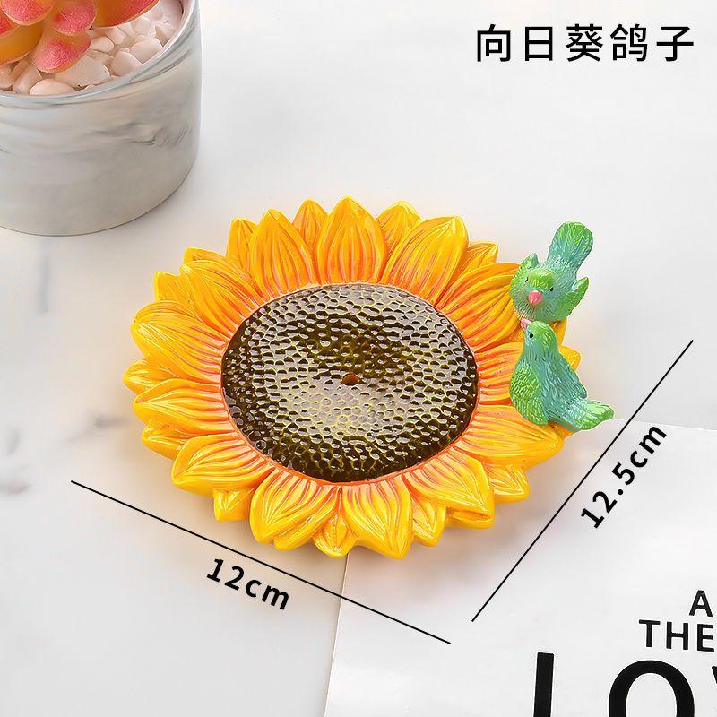 Creative Animal Teddy Dog Soap Dish, Resin Personalized Drain Soap Holder Bathroom Toilet Cute Cartoon Small Soap Box