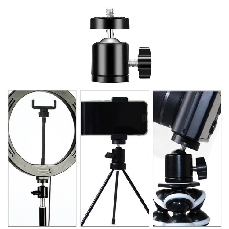 High Compatibility 360 Degree Metal Tripod Round Head For Enhances Stability And MultiAngle Shoot Tripod Accessory