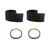 90cm Trunk Protector Strip Set 2pcs Carbon Fiber Black Rubber Anti-Collision Guard for Car Rear Bumper Loading