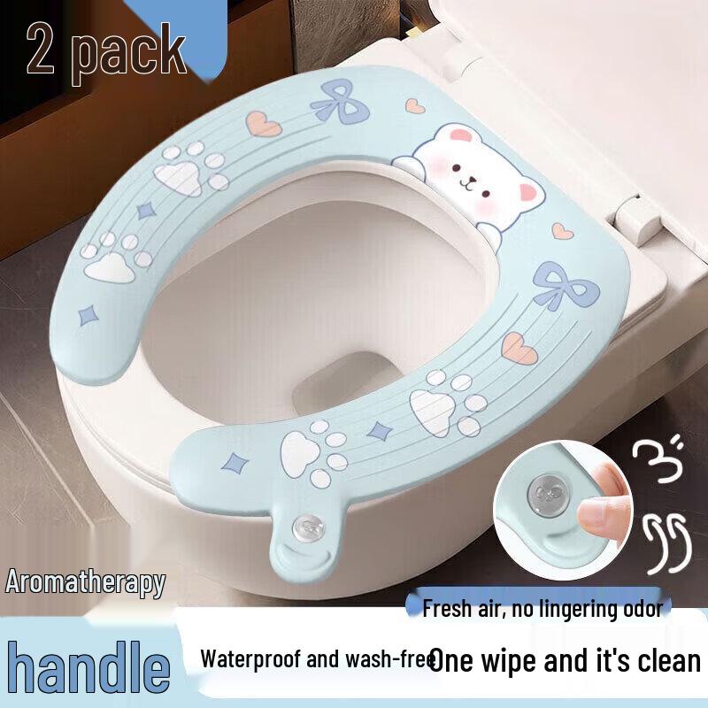 Водонепроницаемая антибактериальная наклейка на сиденье для унитаза из ЭВА