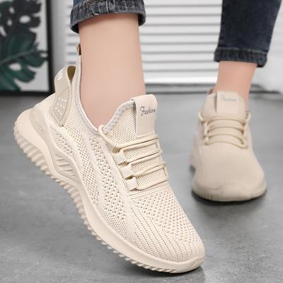 Women's Shoes Soft Sole Not Tired Feet Temu Solid Color Versatile Casual Shoes Breathable White Shoes Lightweight Sports Shoes