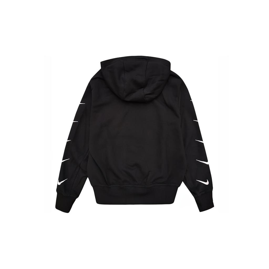 Nike Knit Logo Hooded Sweatshirt Women Tops Black CD9032-010
