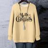 Ladies' Christmas Printed Round Neck Long Sleeved T-shirt Sweatshirt Top