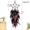 Gothic Dreamcatcher Colorful Feather Wind Chime Crystal Hand-woven Living Room Bedroom Hanging Ornaments Wall Pendant Home Decor