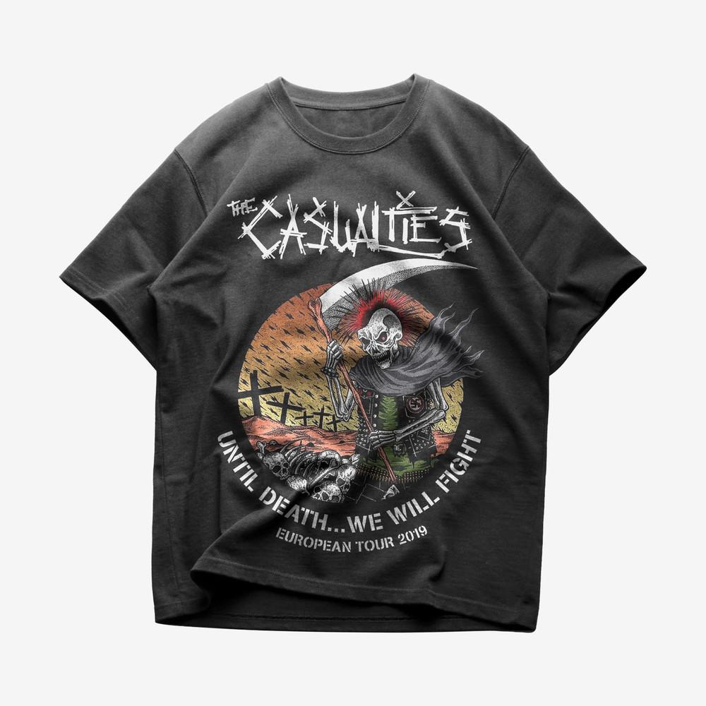 THE CASUALTIES Band Until Death We Will Fight T Shirt Full Size S-5XL Unisex T-Shirt M