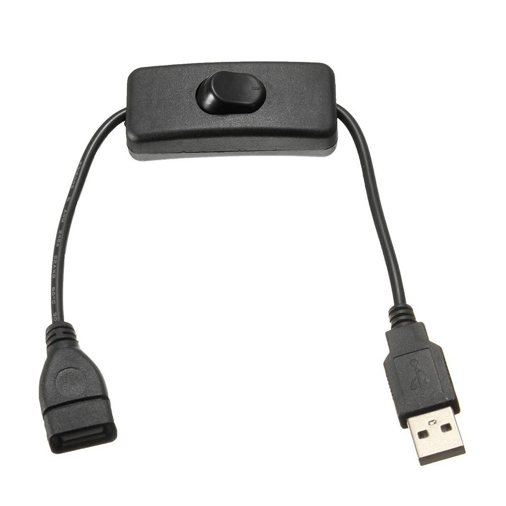

STONEGO 28cm USB Cable with Switch ON/OFF Cable Extension Toggle for USB LED String USB Gadget USB Power Supply Device Tools
