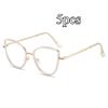 New Fashion Cat Eye Women Anti Blue Light Eyeglass Imported High Quality Brand Anti Radiation Eyeglasses/Replaceable Len