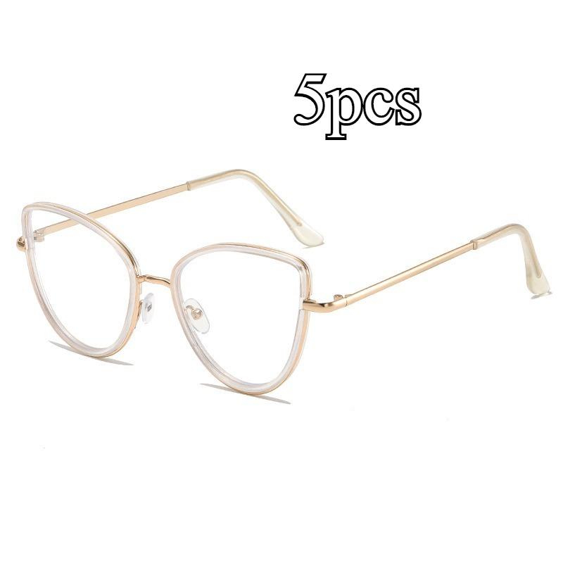 New Fashion Cat Eye Women Anti Blue Light Eyeglass Imported High Quality Brand Anti Radiation Eyeglasses/Replaceable Len
