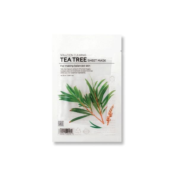 TENZERO Solution Clearing Tea Tree Sheet Mask (25ml) 10EA