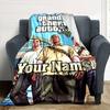 Gta Personalized Name Blanket Multi-purpose Personalized Blanket Soft Warm Cozy Perfect for Livingroom Office Picnics Chair for All Occasions