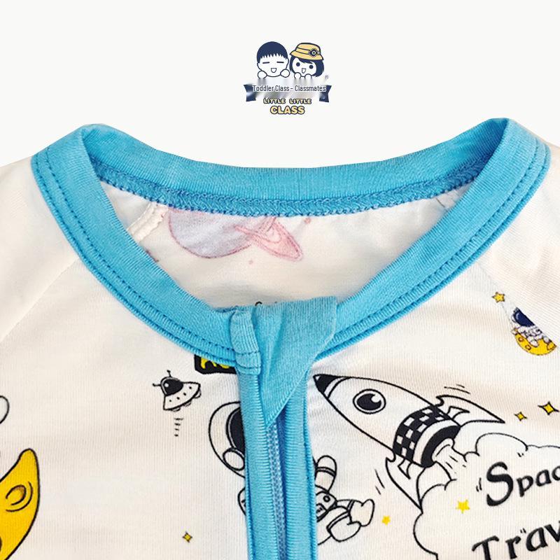 Bamboo Fiber Cartoon Baby Romper Jumpsuit Bodysuit