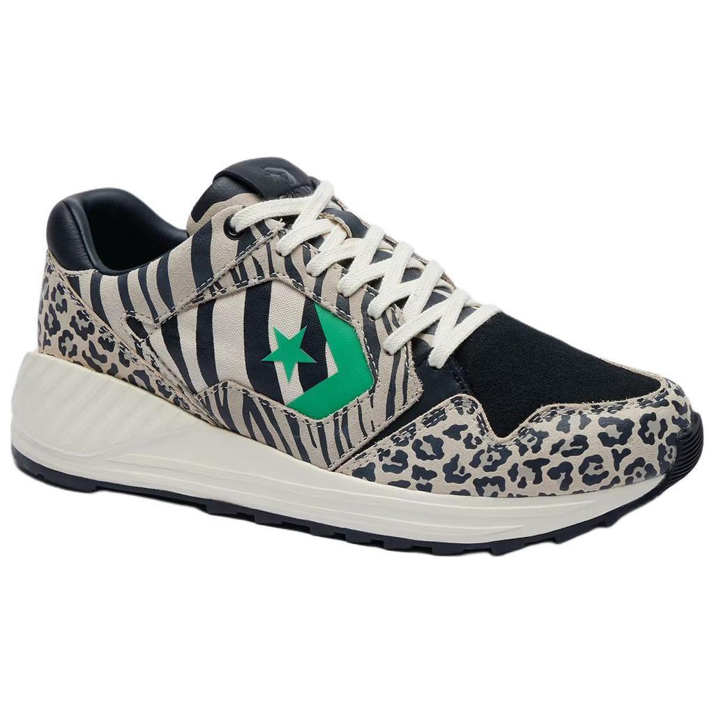 Converse Wave Trainer Leopard Unisex Sneakers Cream Black Vintage-White A14288C