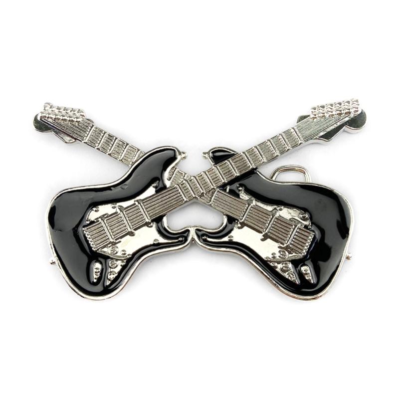 

Guitar Shape Belt Buckle Music Lover Clothing Accessories Guitar Belt Buckle 1 чорний