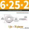 Extra Large Galvanized Metal Flat Washer - Thickened Round Screw Washer M6-M16