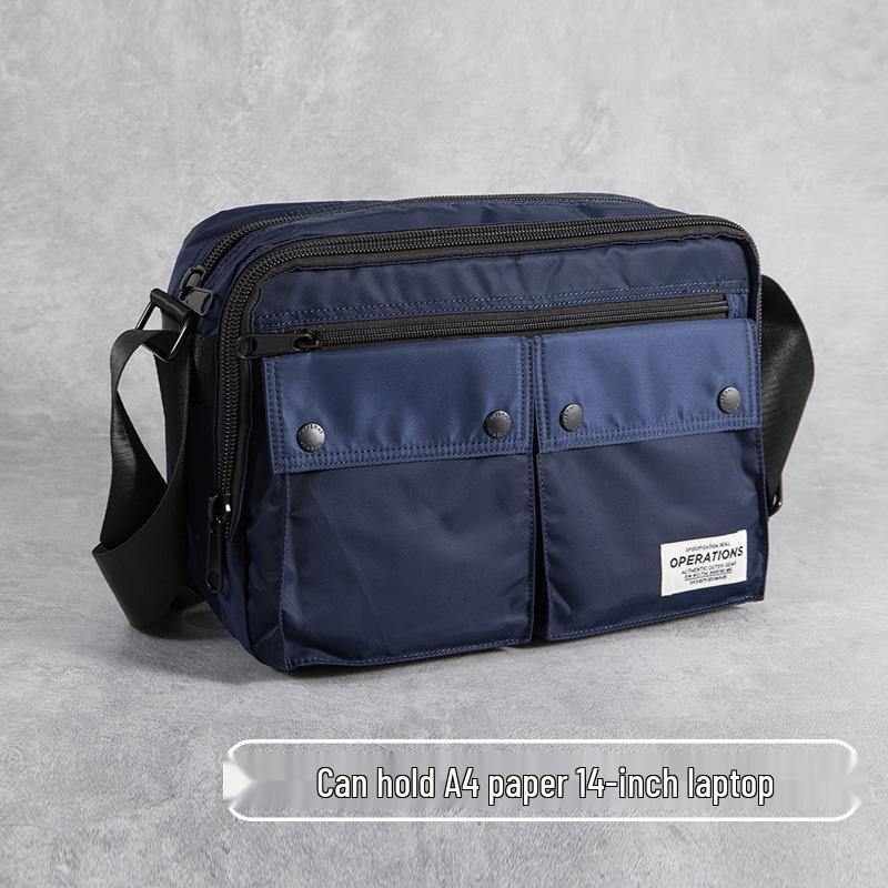Korean Minimalist Men's Trendy Crossbody Messenger Bag - Japanese Style Student Shoulder Bag