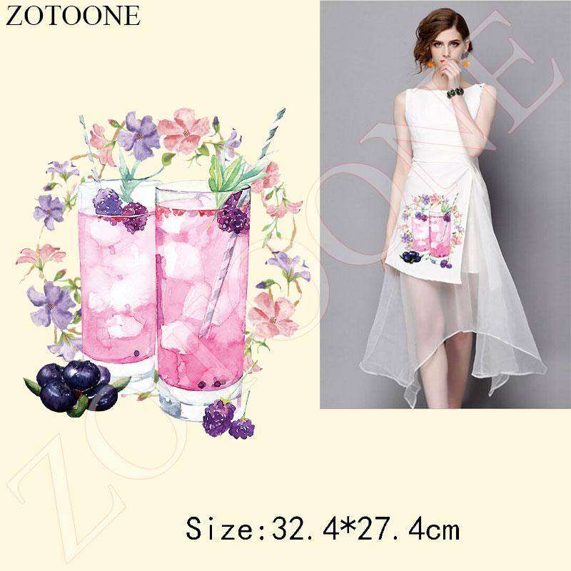 

Красивое теплопередающее платье с цветочной нашивкой, милый мультяшный гладить на заплатках, фруктовый аксессуар «сделай сам», одежда, нашивка для напитков, Флорес