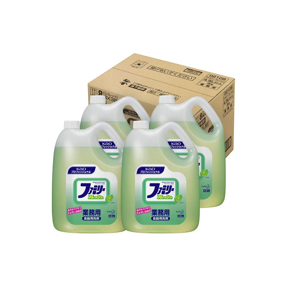

commercial dish and vegetable Family Fresh x 4 pieces Professional [Case sales, detergent] 4.5L (Kao Series)