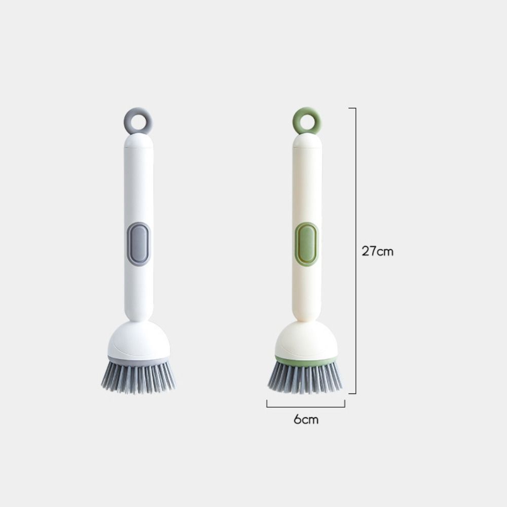 Press Out Liquid Refillable Liquid Washing Brush Dishwashing Brush  Kitchen Pots Dishes Sink