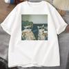 2026 Hot Sale Funny Cool Cat Drinking Beer T-shirt Casual Cotton Short Sleeve T Shirt Men Women Clothes Harajuku Round Neck Men's Designer Tops Tee