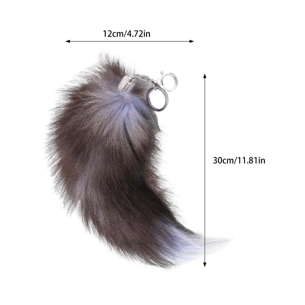 -Fur Fluffy Keychain Pendant Simulated Fur Design Soft Touch Hold Pendant For Students Backpack Decoration