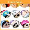 Cute Shinchan Cartoon Animal Plush Doll Keychain, Short Plush Material, Bag Decoration, Multiple Colors, 9cm