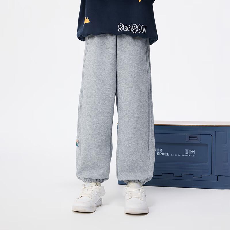 Boys' Loose-Fit Casual Sweatpants with Side Patch