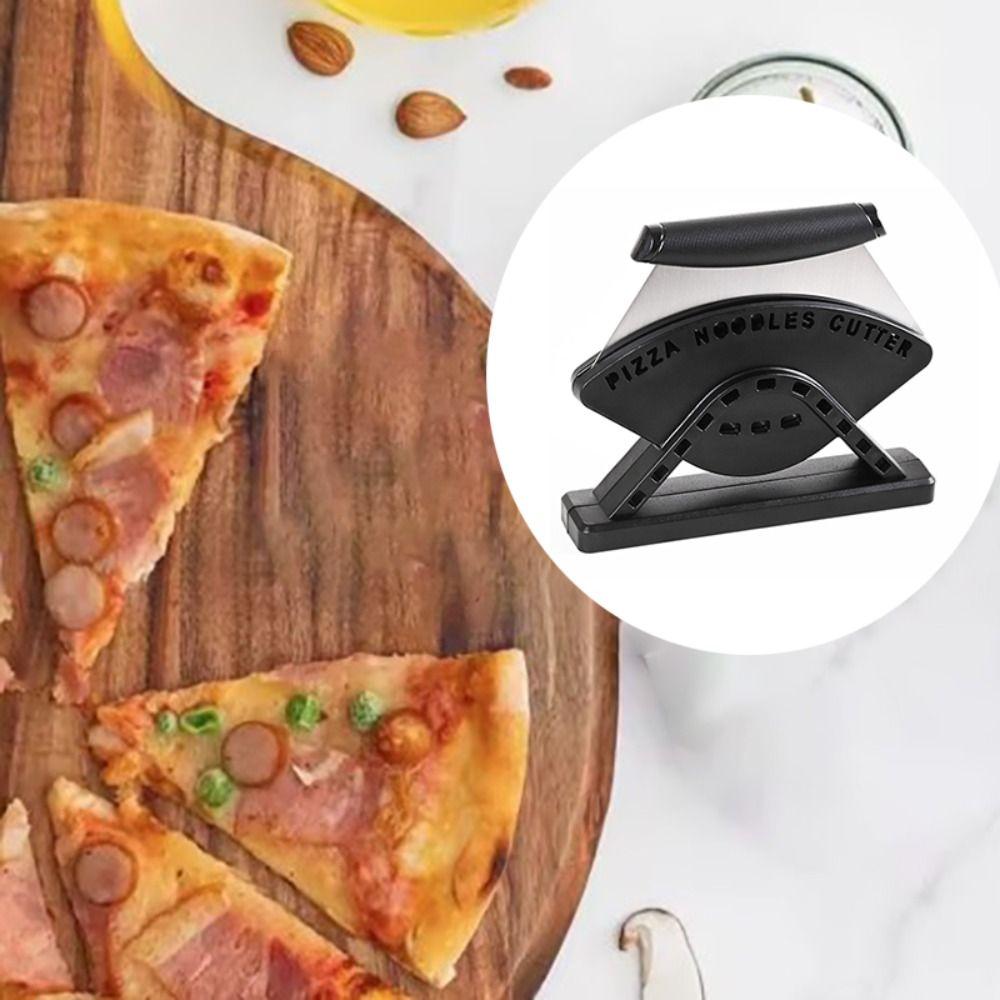 With Cover Standing Pizza Cutter Stainless Steel Cheese Cutter Baking Tool Pizza Slicer  Dough