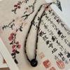 Laurel fairy rabbit zircon necklace female niche design advanced sense cute sweet versatile smart jade rabbit collarbone chain