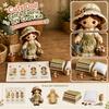 Kit Patchwork in Tessuto per Creare Bambole - Materiali da Cucito Fai da Te per Principianti