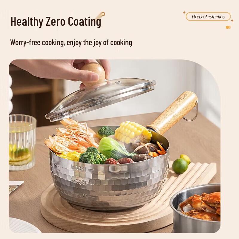 ASD 18CM Stainless Steel Yukihira Milk Pot