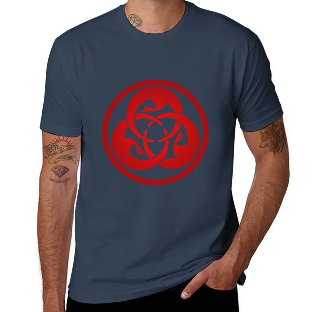 Hagakure Red T-Shirt Large Size Loose Casual Tee