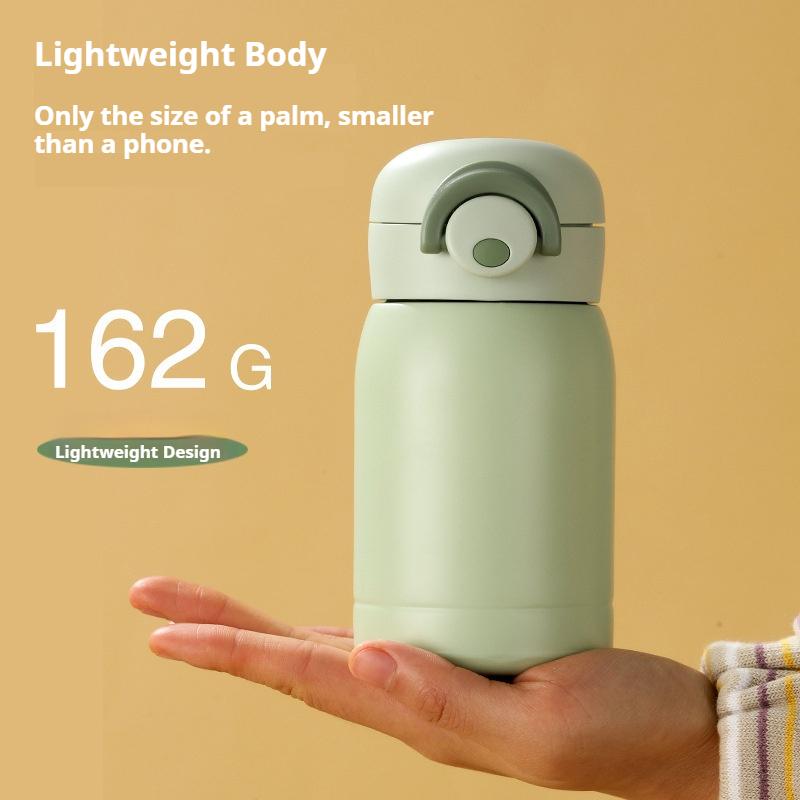 200ML/350ML Mini Thermos Cup Small Capacity Vacuum Flask Stainless Steel Pocket Cup Coffee Mug Kids Insulated Hot Water Bottle