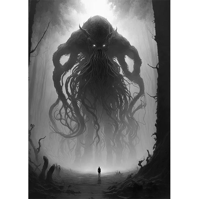 Cthulhu Mythos Abstract Outer God Prints Poster Canvas Painting Modern Wall Art Pictures for Living Room Bedroom Home Decoration