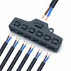 Splitter di Linea Out a 6 Porte Connessione Rapida Splitter Filo Bassa Tensione Blocco di Distribuzione per Collegamento Striscia LED Illuminazione Terminale