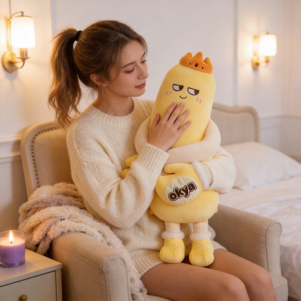 Plush Mango King Toy With Sleep Aid Function For Kids And Adults