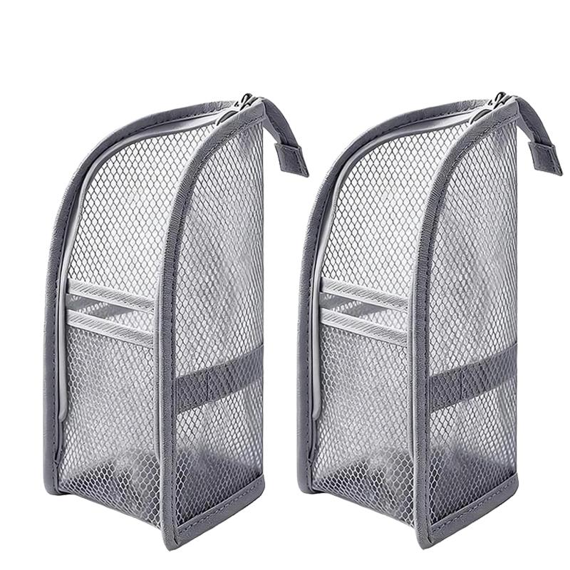 1/2PC EVA Mesh Cosmetic Bag Female Portable Travel Toiletry Bag Toothbrush Makeup Organizer Standing Storage Pouch Wash Pack