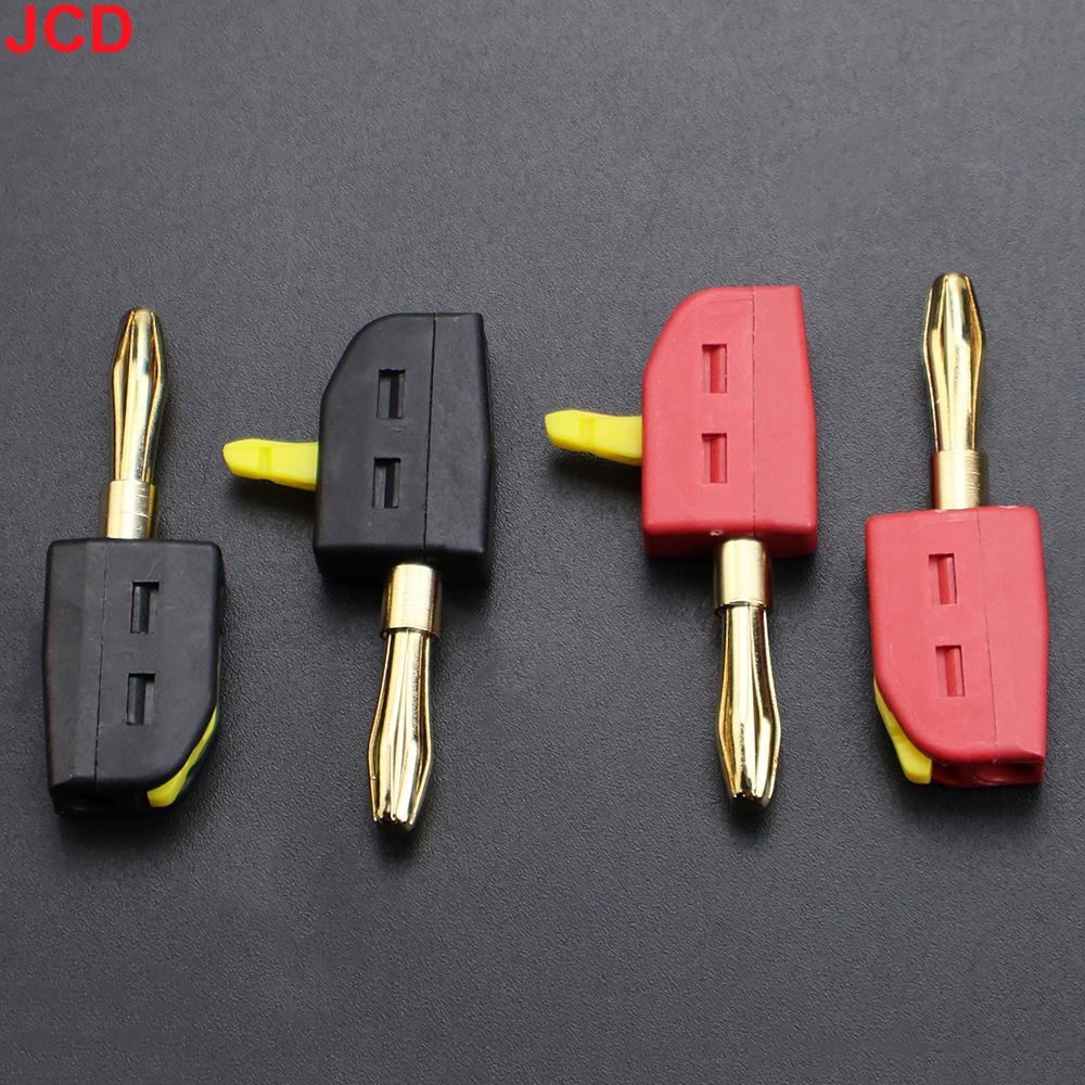 32A 4mm Solderless Banana Plug 4mm Quick Wire Connect Gold-plated Copper Banana Connectors Plugs Audio Copper Speakers Amplifier