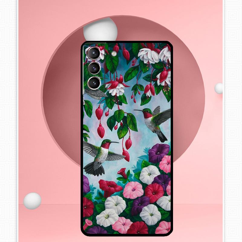 Hummingbird Case For Samsung Galaxy S24 Ultra S20 S21 S22 S23 S25 Ultra S9 S10 Plus S25 FE Cover Funda
