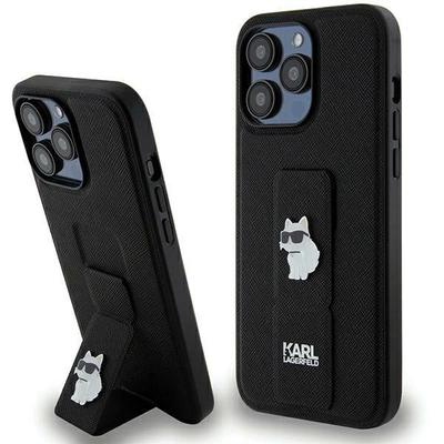 Karl Lagerfeld Klhcp13Xgsachpk Iphone 13 Pro Max 6.7 Czarny/Black Hardcase Gripstand Saffiano Choupette Pins