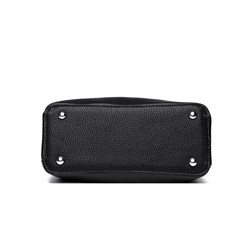 100% cowhide Bag Casual Women Hobos Handbags Bucket Bags New Women's Fashi Handbags Retro Solid Color Leather Shoulder wallet