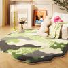 Art Style Carpets for Living Room Abstract Creative Bedroom Decor Carpet Fluffy Soft Irregular Shape Rug Home Plush Floor Mat