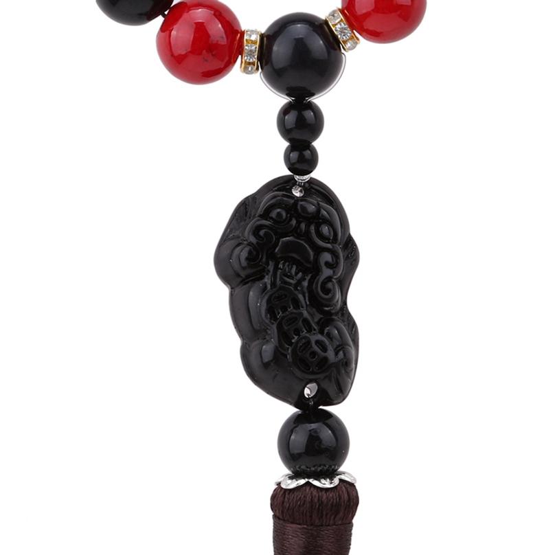Car Ornaments Buddha Beads With Brave Troops Auto Interior Rearview Mirror Hanging Pendant Stalls